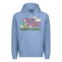 Colony Blue some bunnys needs vodka Premium Hoodie - MaliasSmallBusiness