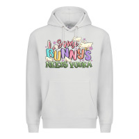 Dove Grey some bunnys needs vodka Premium Hoodie - MaliasSmallBusiness