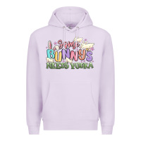 Lilac some bunnys needs vodka Premium Hoodie - MaliasSmallBusiness