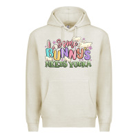 Oatmeal Heather some bunnys needs vodka Premium Hoodie - MaliasSmallBusiness