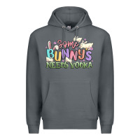 Rock some bunnys needs vodka Premium Hoodie - MaliasSmallBusiness