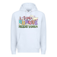 White some bunnys needs vodka Premium Hoodie - MaliasSmallBusiness
