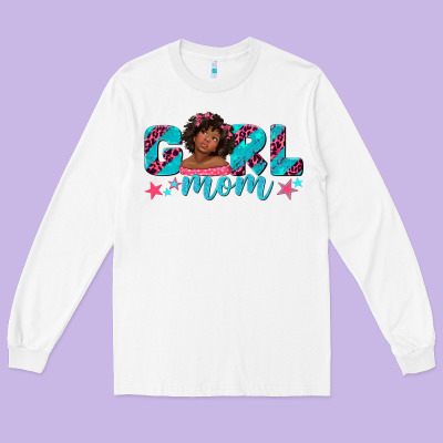 Long Sleeve Tee girl mom afro black girl
