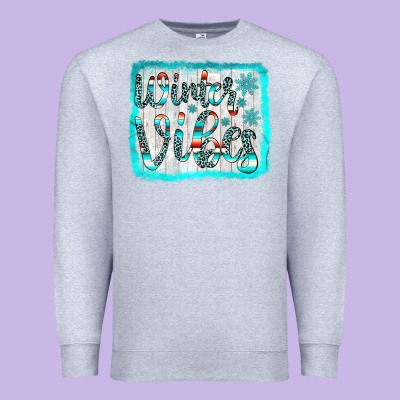 Winter Vibes Premium Sweatshirt Designed By Jahusdesignshop