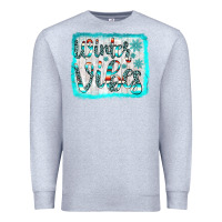 Heather Grey winter vibes Premium Sweatshirt - JahusDesignShop