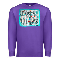 Purple winter vibes Premium Sweatshirt - JahusDesignShop