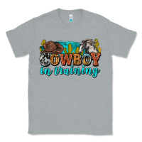 Heather Grey cowboy in training Classic Tee - Zillion Design Studio