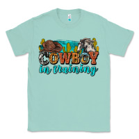 Seafoam cowboy in training Classic Tee - Zillion Design Studio