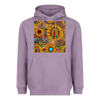 Lavender our lady of guadalupe sunflower  seamless pattern Heavyweight Hoodie - JahusDesignShop