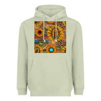 Matcha our lady of guadalupe sunflower  seamless pattern Heavyweight Hoodie - JahusDesignShop