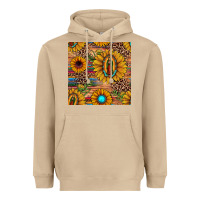 Mushroom our lady of guadalupe sunflower  seamless pattern Heavyweight Hoodie - JahusDesignShop
