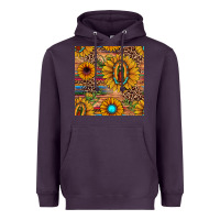 Plum our lady of guadalupe sunflower  seamless pattern Heavyweight Hoodie - JahusDesignShop