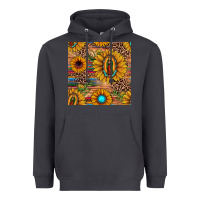 Smoke our lady of guadalupe sunflower  seamless pattern Heavyweight Hoodie - JahusDesignShop