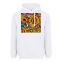White our lady of guadalupe sunflower  seamless pattern Heavyweight Hoodie - JahusDesignShop