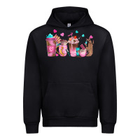 Foreset Green nail tech coffee cups Urban Hoodie - NancyCooperArtShop