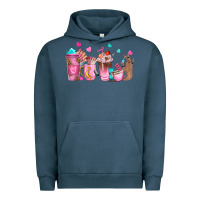 Pigment Midnight Navy nail tech coffee cups Urban Hoodie - NancyCooperArtShop