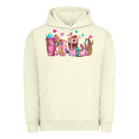 Pigment Pistachio nail tech coffee cups Urban Hoodie - NancyCooperArtShop
