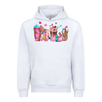 White nail tech coffee cups Urban Hoodie - NancyCooperArtShop
