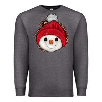 Charcoal Heather snowman Premium Sweatshirt - JahusDesignShop
