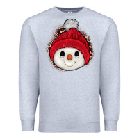 Heather Grey snowman Premium Sweatshirt - JahusDesignShop