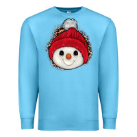 Ocean Blue snowman Premium Sweatshirt - JahusDesignShop