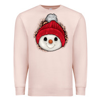 Pale Pink snowman Premium Sweatshirt - JahusDesignShop