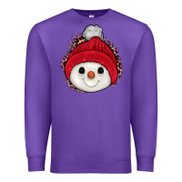 Purple snowman Premium Sweatshirt - JahusDesignShop