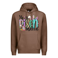 Chestnut he is risen indeed Premium Hoodie - MaliasSmallBusiness