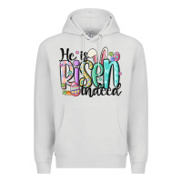 Dove Grey he is risen indeed Premium Hoodie - MaliasSmallBusiness