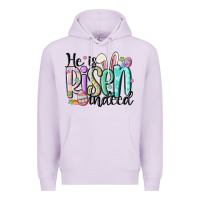 Lilac he is risen indeed Premium Hoodie - MaliasSmallBusiness