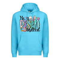Ocean Blue he is risen indeed Premium Hoodie - MaliasSmallBusiness