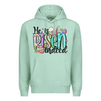 Seafoam he is risen indeed Premium Hoodie - MaliasSmallBusiness