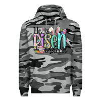 Slate Camo he is risen indeed Premium Hoodie - MaliasSmallBusiness