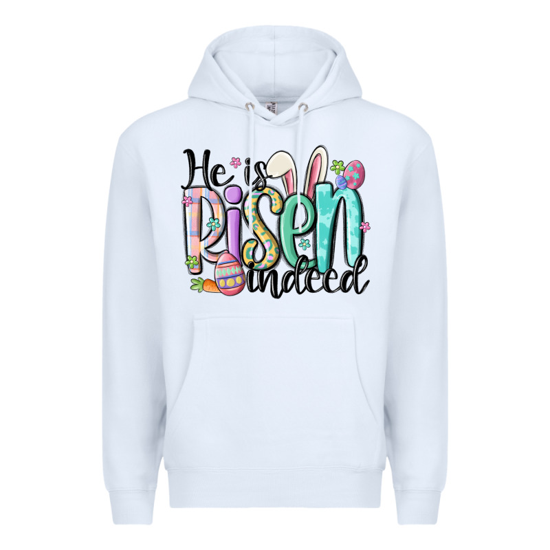 He Is Risen Indeed Premium Hoodie by MaliasSmallBusiness | Teevron