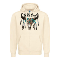 Sandshell wild soul boho skull Zipper Hoodie - RanaPortraitStore