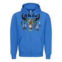 True Royal wild soul boho skull Zipper Hoodie - RanaPortraitStore