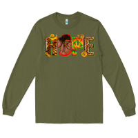Army Green hope afro Long Sleeve Tee - texasbilliewilder