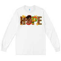 White hope afro Long Sleeve Tee - texasbilliewilder