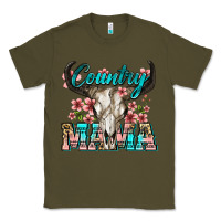 Army Green country mama Classic Tee - Zillion Design Studio