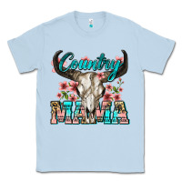 Dusty Blue country mama Classic Tee - Zillion Design Studio