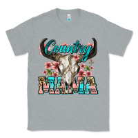 Heather Grey country mama Classic Tee - Zillion Design Studio