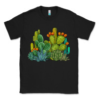 Black watercolor cactus Classic Tee - BarkalooDesign