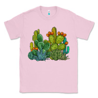Bubblegum Pink watercolor cactus Classic Tee - BarkalooDesign