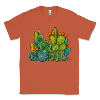 Copper watercolor cactus Classic Tee - BarkalooDesign