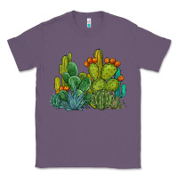 Lavender watercolor cactus Classic Tee - BarkalooDesign