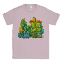 Lilac watercolor cactus Classic Tee - BarkalooDesign