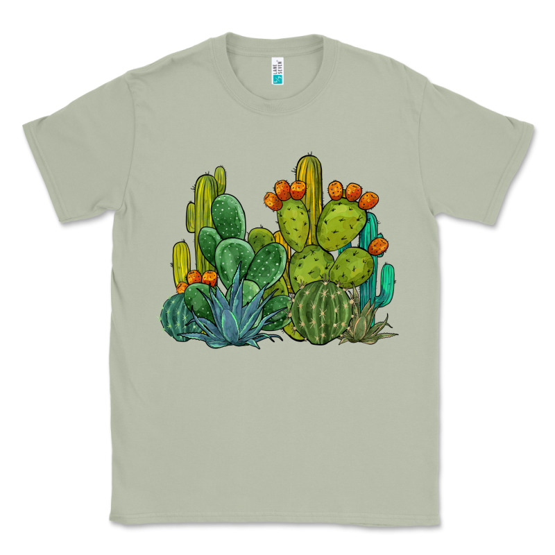 Watercolor Cactus Classic Tee by BarkalooDesign | Teevron