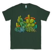 Sports Green watercolor cactus Classic Tee - BarkalooDesign