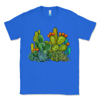 True Royal watercolor cactus Classic Tee - BarkalooDesign