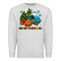 Dove Grey merry Christmas camp Premium Sweatshirt - AdoDesignShop